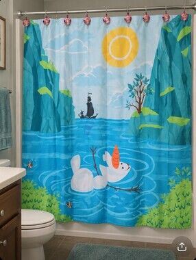 FROZEN shower Curtain With Rings